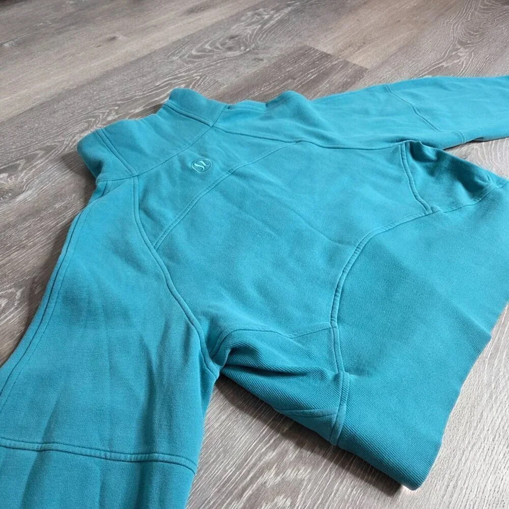 Lululemon - Women's Scuba Oversized Funnel-Neck Half Zip Storm Teal Size - M/L